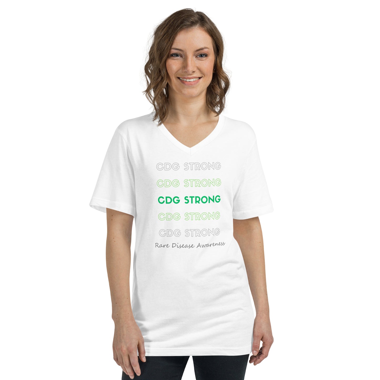 CDG Strong - Short Sleeve V-Neck T-Shirt