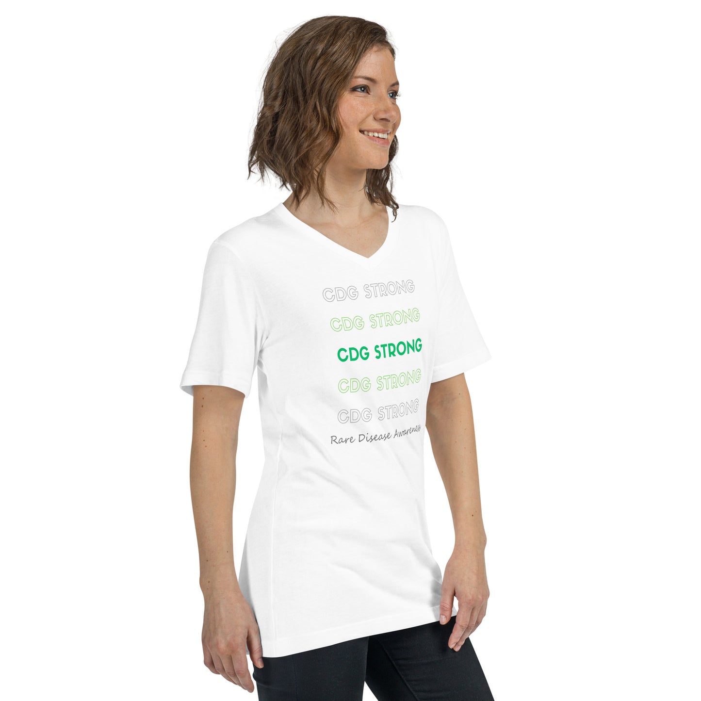 CDG Strong - Short Sleeve V-Neck T-Shirt