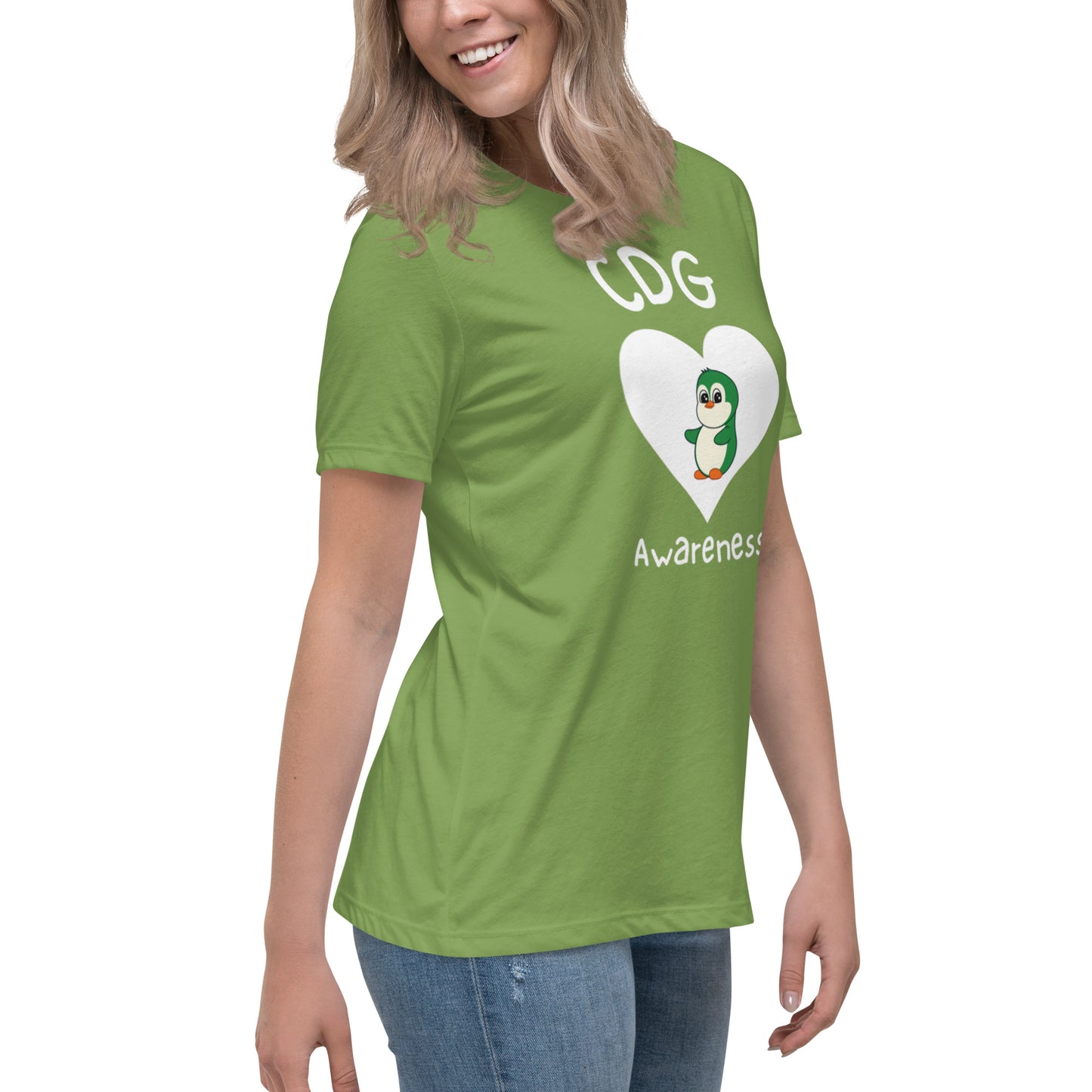 CDG Awareness - Women's Relaxed T-Shirt - Heart
