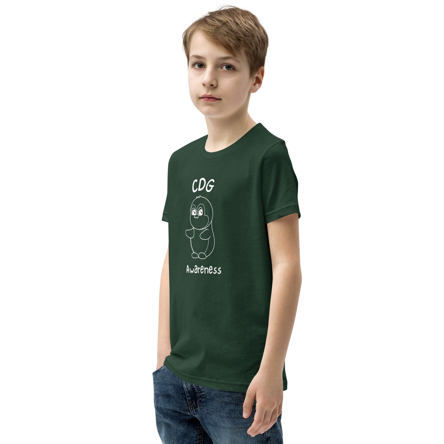 CDG Awareness - Youth Short Sleeve T-Shirt - Green