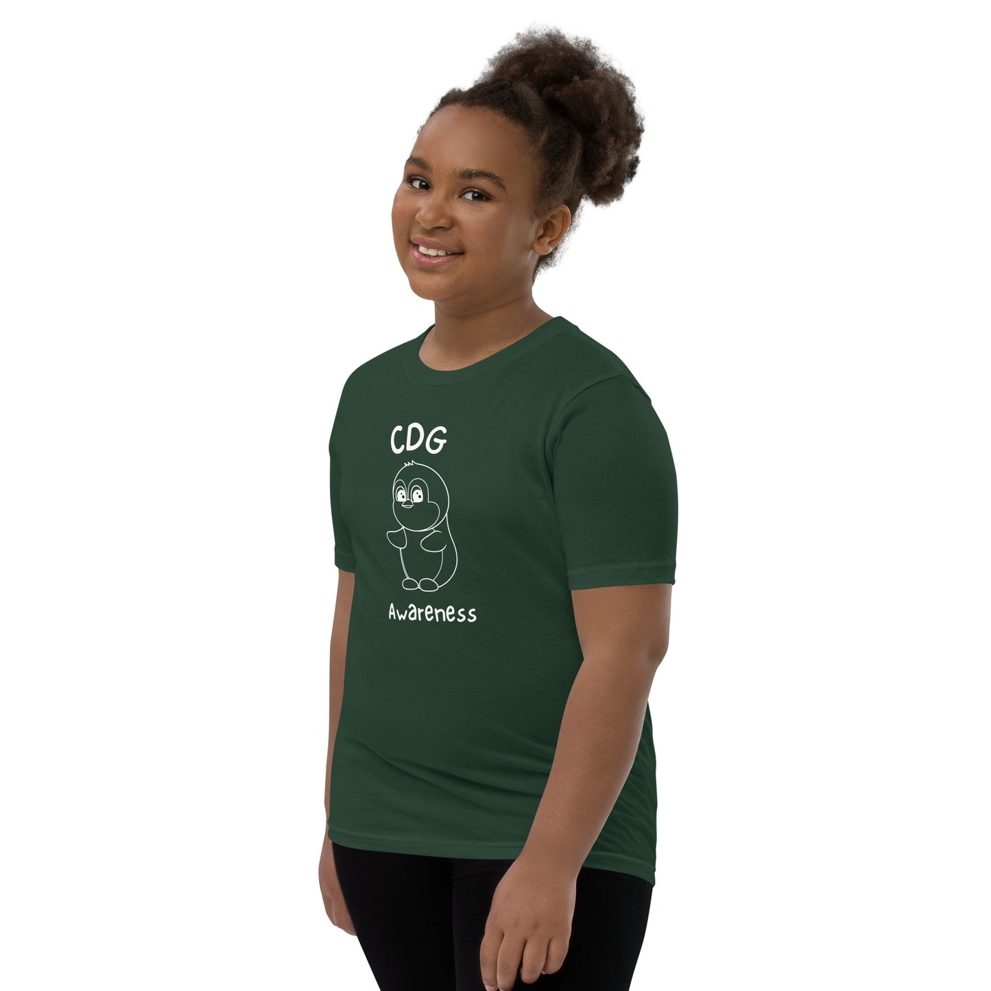 CDG Awareness - Youth Short Sleeve T-Shirt - Green
