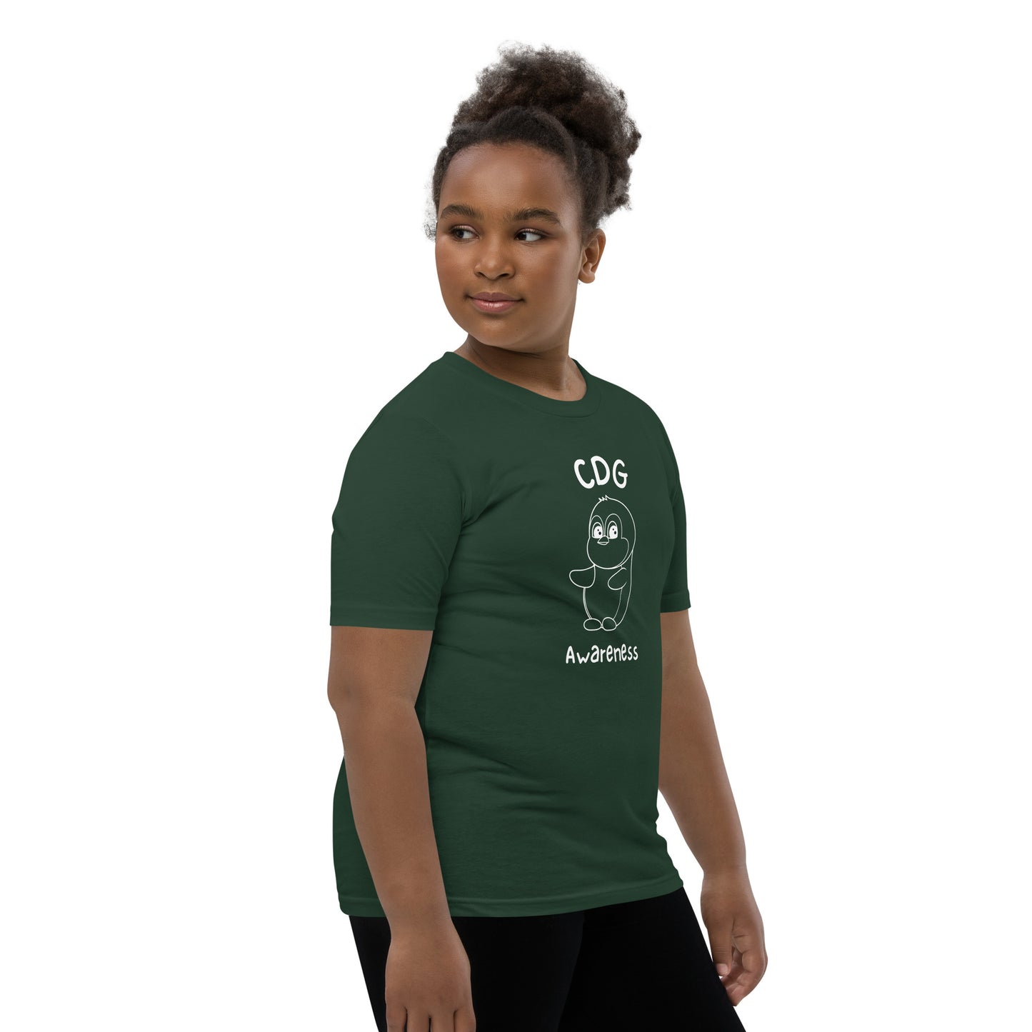 CDG Awareness - Youth Short Sleeve T-Shirt - Green