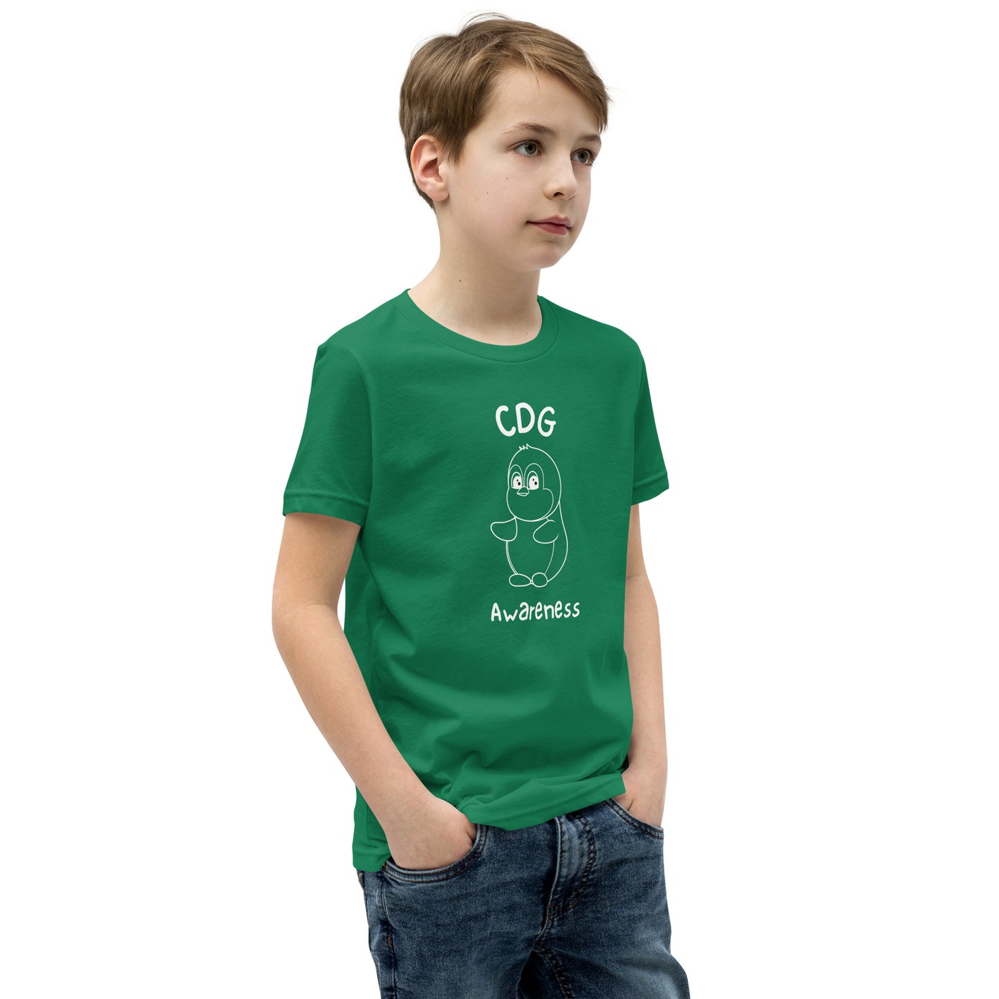 CDG Awareness - Youth Short Sleeve T-Shirt - Green