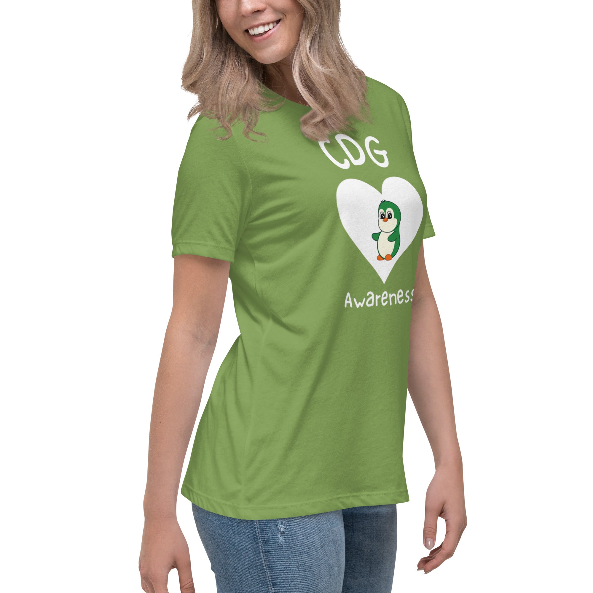 CDG Awareness Women s Relaxed T Shirt Heart